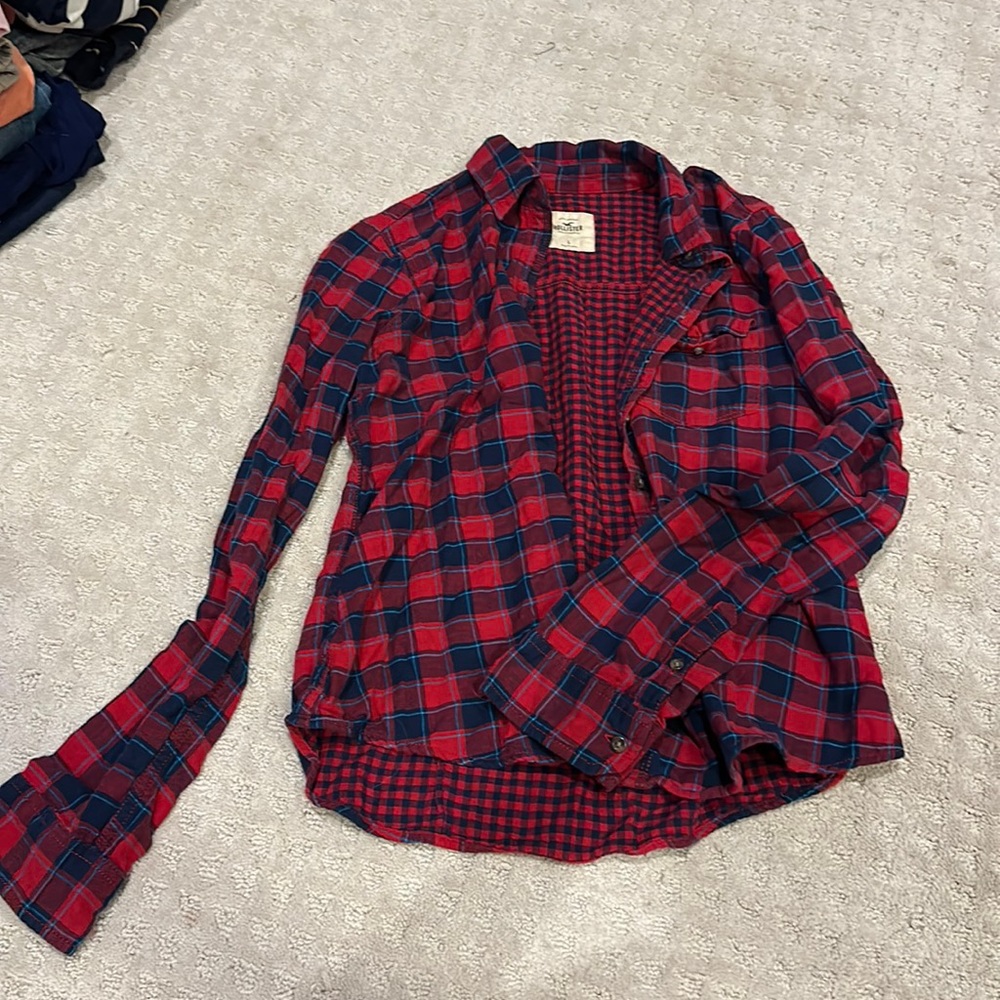 Hollister button up flannel